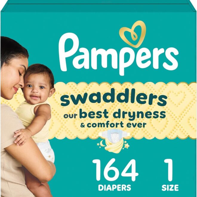 Pampers 帮宝适 襁褓尿布,吸水,保持宝宝干爽舒适,皮肤安全一次性婴儿尿布(包装可能有所不同)